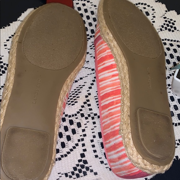 EUC Lands’ End Candy Striped Espadrilles - Picture 3 of 3